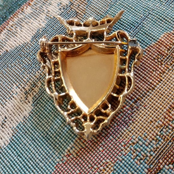 Filigreé crest pin, edwardian period - Picture 2 of 3